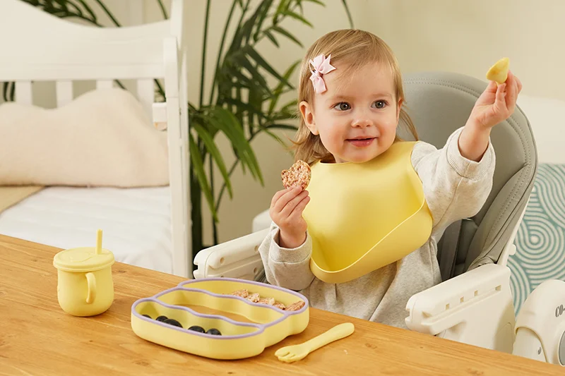 silicone baby feeding set