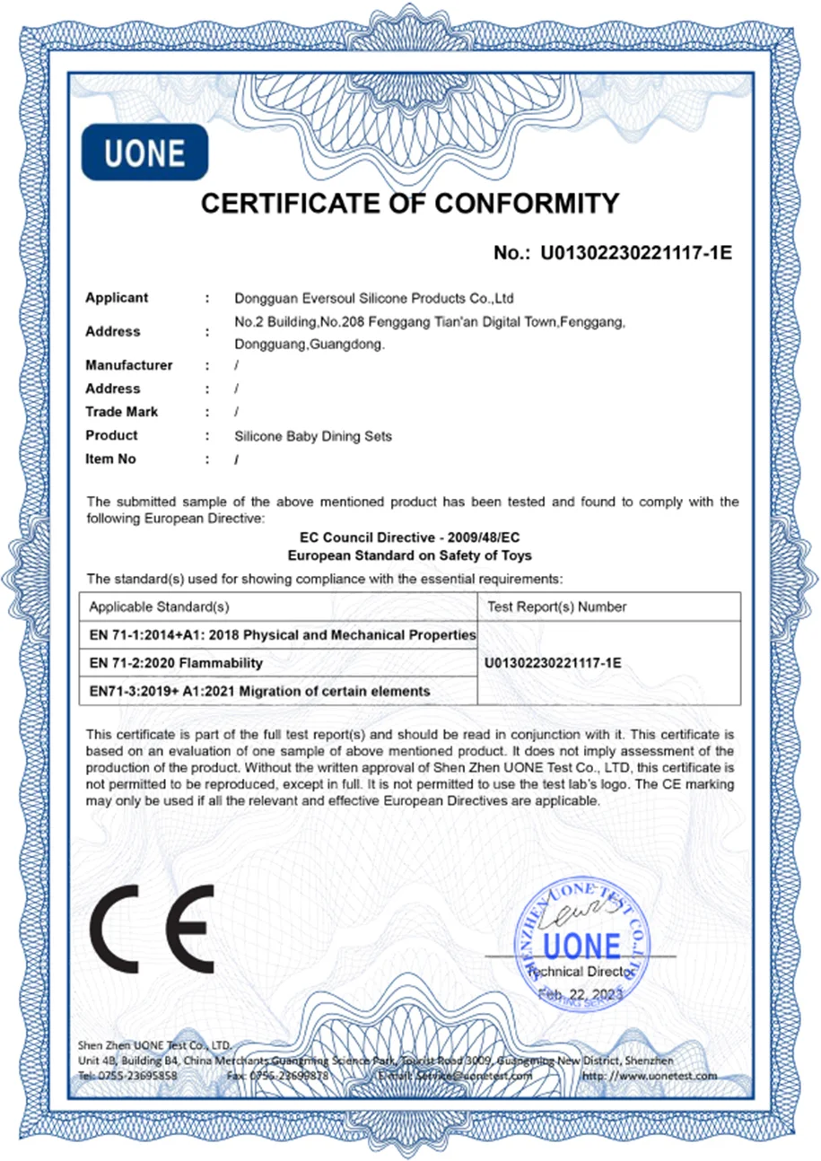 CE certificate